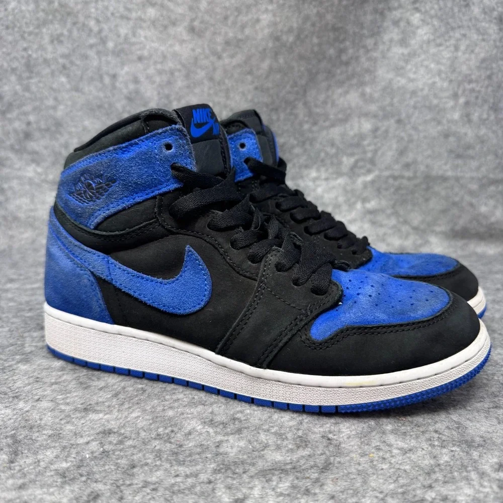 Nike Air Jordan 1 Retro High OG Royal Reimagined Boys Size 6Y Sneakers Blue